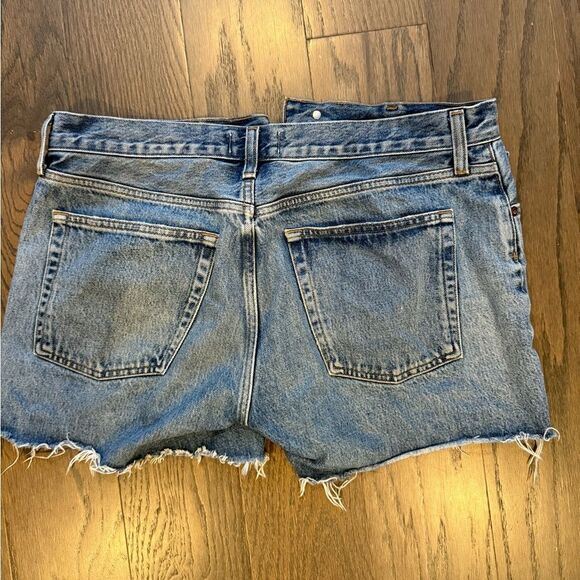 AGOLDE Parker Long Loose Fit Denim Shorts - Skywave - Size 30 - Picture 3 of 7